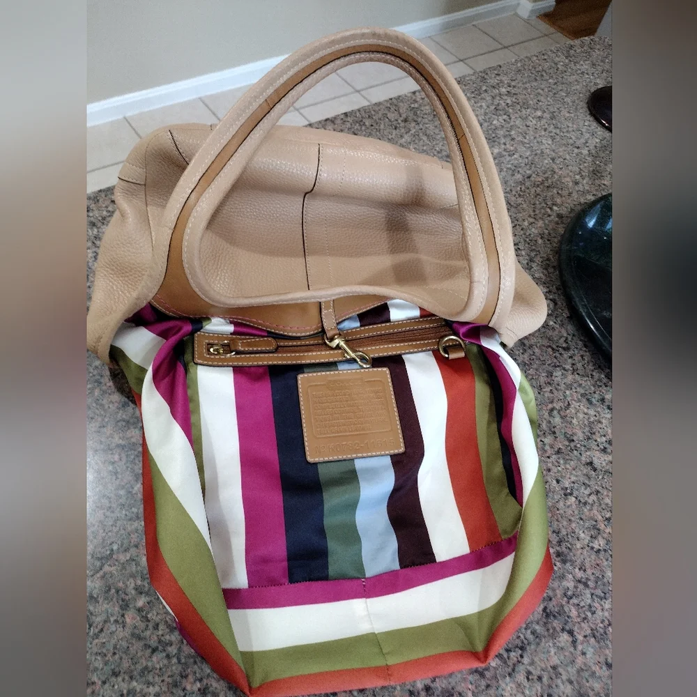 COACH Legacy Pebble Leather Ergo Tote